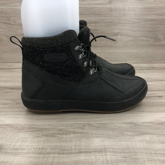 Keen Elsa Ii Warm Black Leather Boots 